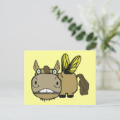Carte Postale Cartoon Cheval Schbuses (Debout devant)