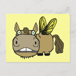 Carte Postale Cartoon Cheval Schbuses