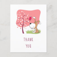 Cartoon Chien Chien Chiot Fleur Oiseau Rose Fille 