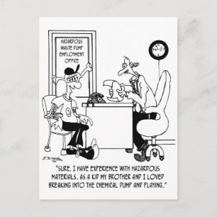 Carte Postale Cartoon chimique 8791