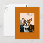 Carte Postale Cartoon Corgi (Devant / Derrière)