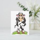 Carte Postale Cartoon Cow Holstein (Debout devant)
