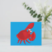 Carte Postale Cartoon crab (Debout devant)