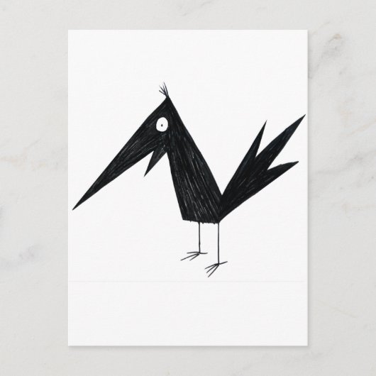 Carte Postale Cartoon Crow (Devant)