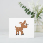 Carte Postale Cartoon Deer (Debout devant)