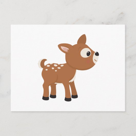 Carte Postale Cartoon Deer (Devant)