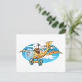 Carte Postale Cartoon Flivver (Debout devant)