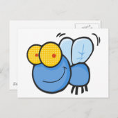 Carte Postale Cartoon Fly (Devant / Derrière)