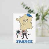 Carte Postale Cartoon France (Debout devant)