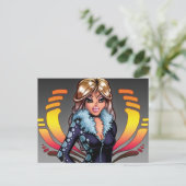 Carte Postale Cartoon Girl (Debout devant)