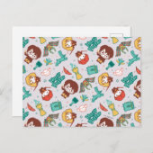 Carte Postale Cartoon HARRY POTTER™ Créatures et sorts Motif (Devant / Derrière)