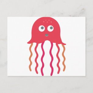Carte Postale Cartoon Jellyfish