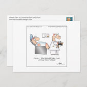 Carte postale Cartoon PIEDS DE CROW (Devant / Derrière)