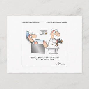 Carte postale Cartoon PIEDS DE CROW