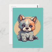 CARTE POSTALE CARTOON POPPY (Devant / Derrière)