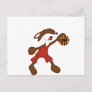 Carte Postale Cartoon Rabbit Michael Jordan Fan
