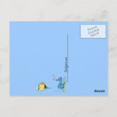 Carte Postale Cartoon Seahorse Cute (Dos)
