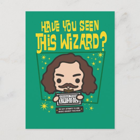 Carte Postale Cartoon Sirius Black Poster Recherché Graphique (Devant)