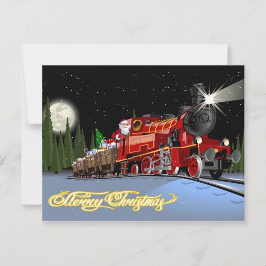 Carte postale Cartoon Snta Express (Devant)