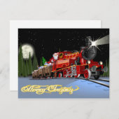 Carte postale Cartoon Snta Express (Devant / Derrière)