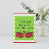 Carte Postale Cartoon tomates amusantes Je t'aime (Debout devant)