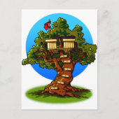 Carte Postale Cartoon Treehouse (Devant)