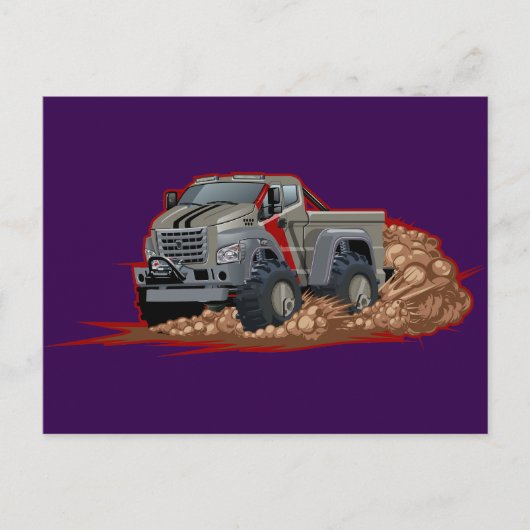 Carte Postale Cartoon truck (Devant)