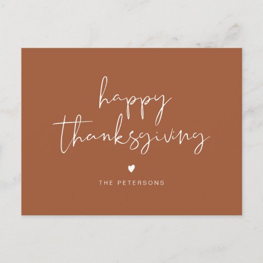 Carte Postale CARVI Moderne Bohème Terre Cuite Thanksgiving  (Devant)