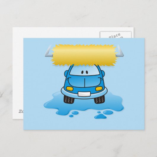 Carte Postale Carwash (Devant / Derrière)