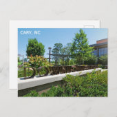 Carte Postale Cary North Carolina Downtown Park Travel (Devant / Derrière)