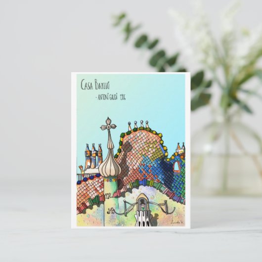 Carte Postale Casa Batlló (Debout devant)