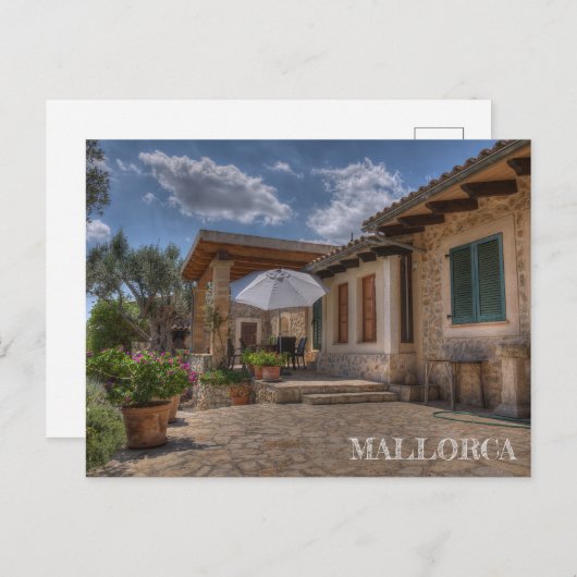Carte Postale casa de campo en Caimari, Majorque (Devant / Derrière)