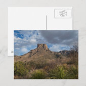 Carte Postale Casa Grande Peak, Bassin du Chisos, Big Bend (Devant / Derrière)
