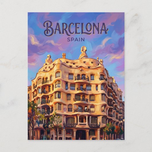Carte Postale Casa Milà (La Pedrera) Espagne (Devant)