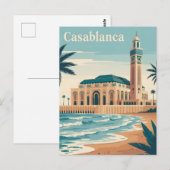 Carte Postale Casablanca vintage (Devant / Derrière)