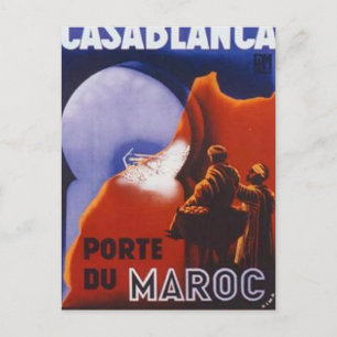 Carte Postale Casablanca Voyage Vintage