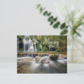 Carte postale/cascade (Debout devant)