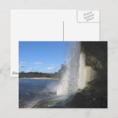 Carte Postale Cascade 1, Venezuela Jungle Paysage Art (Devant / Derrière)