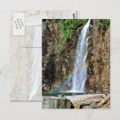 Carte Postale Cascade à courant élevé (Devant / Derrière)