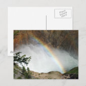 Carte Postale Cascade avec arc-en-ciel (Devant / Derrière)