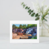 Carte Postale Cascade commémorative FDR (Debout devant)