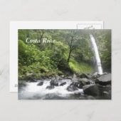 Carte Postale Cascade, Costa Rica (Devant / Derrière)