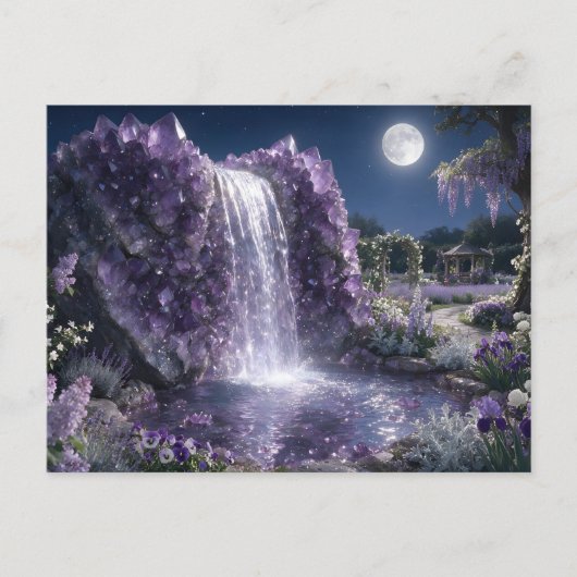 Carte Postale Cascade d'améthyste de février (Devant)