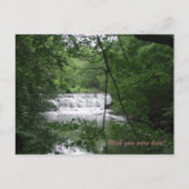 Carte Postale Cascade dans la nature (Devant)