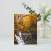 Carte Postale Cascade dans le canyon de la Gorge Vintgar en auto (Debout devant)