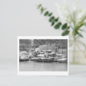 Carte Postale Cascade dans le parc (Debout devant)