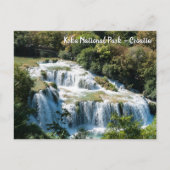 Carte Postale Cascade dans le Parc national de Krka - Dalmatie, (Devant)