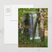Carte Postale Cascade Dans Les Bois (Devant / Derrière)