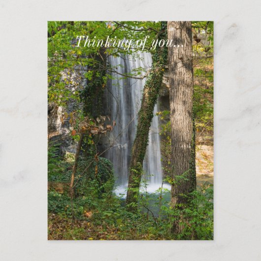 Carte Postale Cascade Dans Les Bois (Devant)
