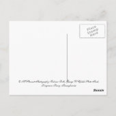 Carte Postale Cascade dans les Poconos de Pennsylvanie (Dos)